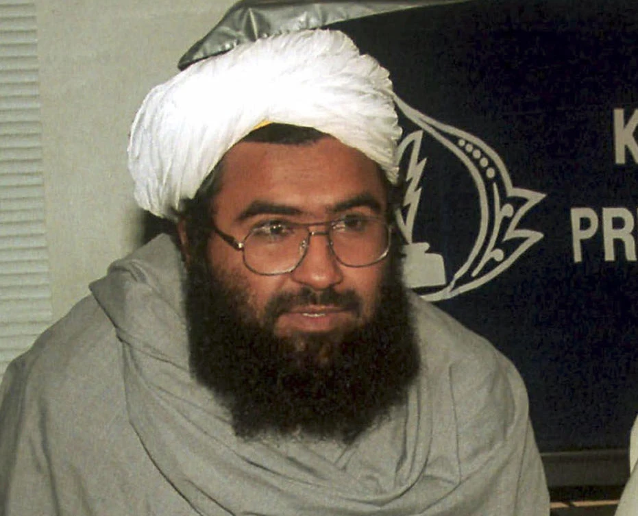 India’s anti-terrorism agency named Pakistan-based militant leader Masood Azhar as the prime mastermind in a 2019 car bombing in Indian-controlled Kashmir that killed 40 Indian soldiers and brought two nuclear-armed rival nations to the brink of war. (File/AP)