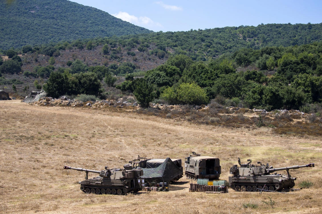 The Israeli military said attack helicopters have struck observation posts of the militant Hezbollah group along the Lebanon border after shots were fired at Israeli troops. (AP)