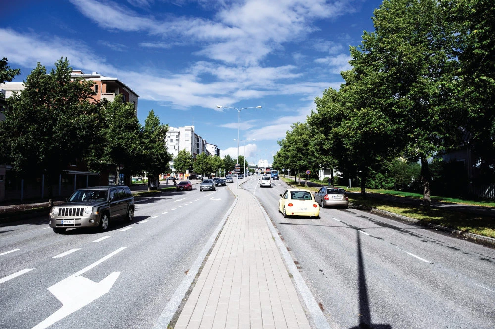 Lahti residents earn rewards if they cut car use under a scheme to encourage lower-carbon lifestyles. Ville Uusitalo, the project’s head of research, below. (AFP)
