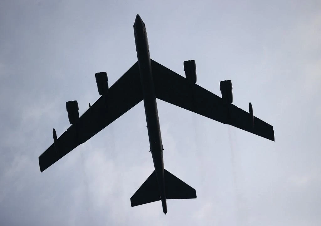American B-52 Stratofortress bombers were flying over all 30 NATO countries meant to demonstrate the alliance’s solidarity. (AFP file photo)