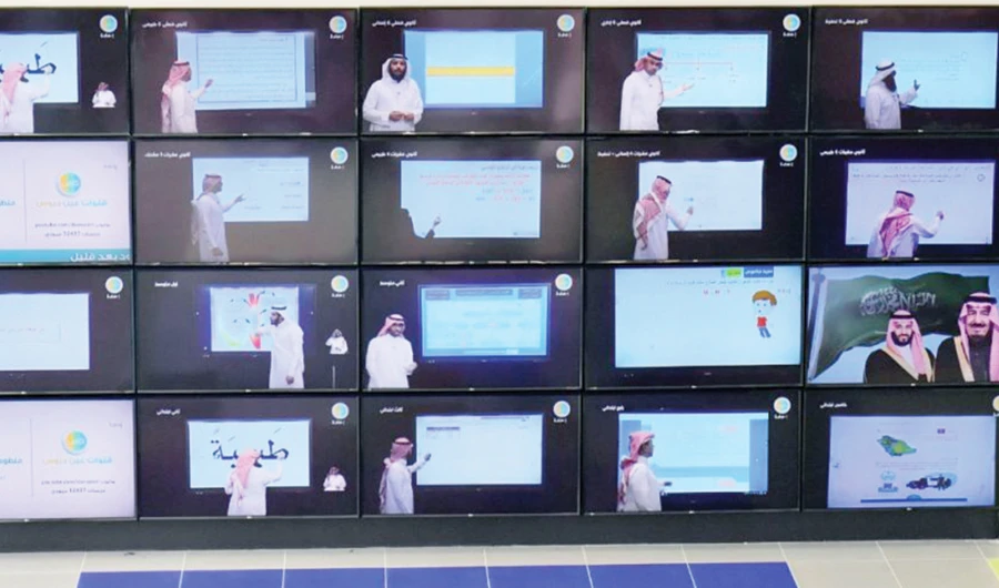 Saudi Arabia’s Ministry of Education is taking a series of steps to enhance distance learning concepts nationwide. Around 6 million school students and half-a-million teachers began the first week of the new academic year virtually on Sunday. (SPA)