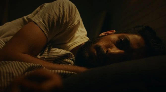 A scene from ‘And When Do I Sleep’ by Saudi-based Palestinian filmmaker Husam Al-Sayed