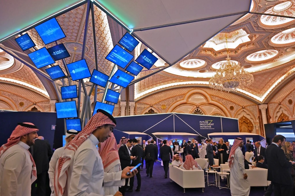 The FII conference was due to take place in October. (AFP/File)