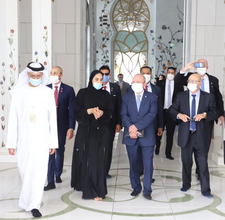 Kushner, Israeli official visit Sheikh Zayed Grand Mosque