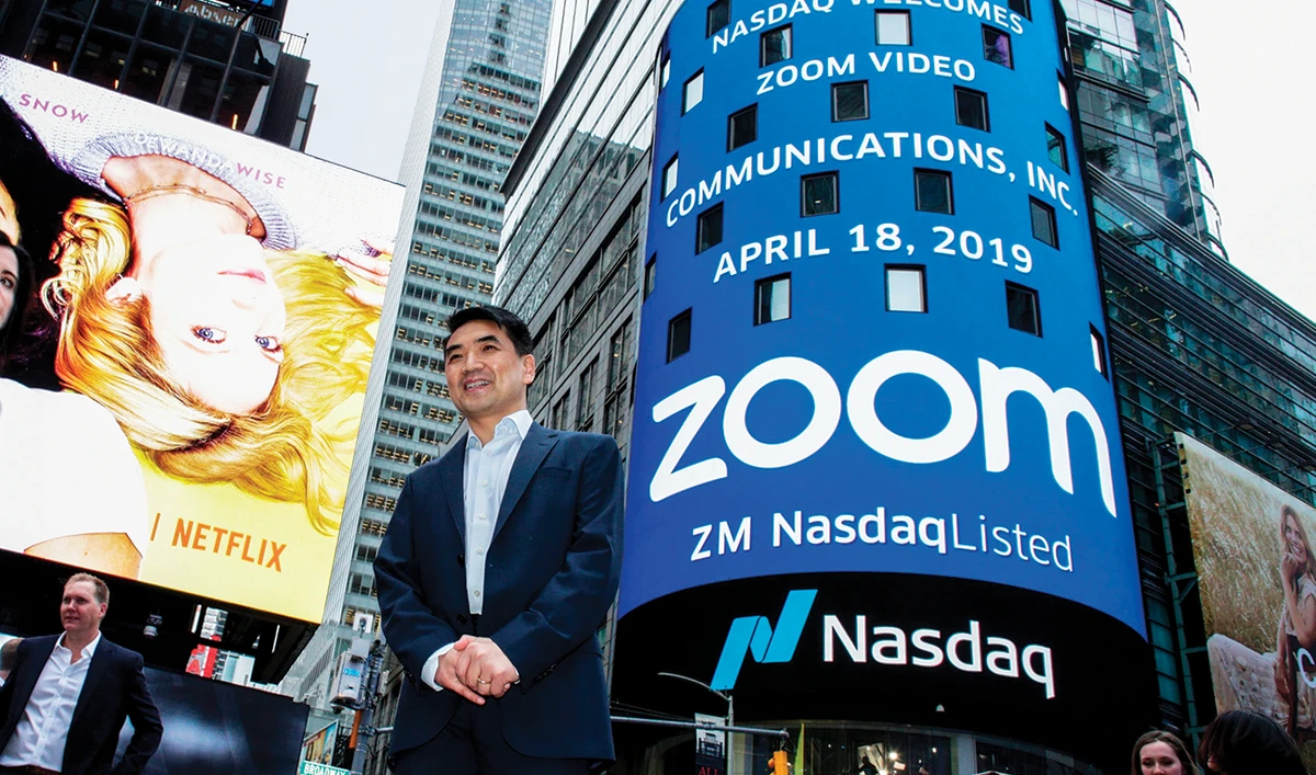 Zoom founder Eric Yuan has seen his fledgling company outshine Microsoft and Cisco, sparking a near four-fold increase in its share price this year. (AFP)