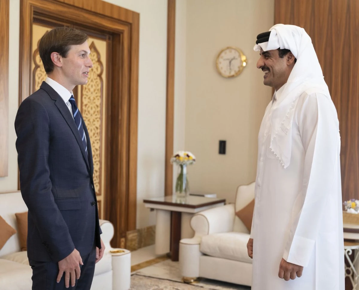 Qatar's emir met Jared Kushner after he had toured other Gulf countries. (Handout)