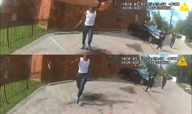 Body camera footage shows Washington DC cop firing at fleeing suspect’s chest