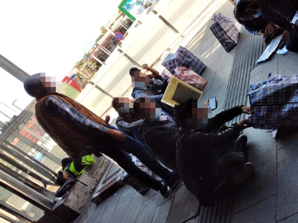 Britain and the EU have been accused by welfare campaigners of “playing games with the lives of refugees” after a group of Syrians deported from the UK to Madrid were found on the streets of the Spanish capital. (Screenshot/Social media/Independent)