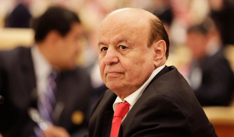 In this Nov. 10, 2015 file photo, the President of Yemen Abed Rabbo Mansour Hadi, participates in a summit of Arab and South American leaders in Riyadh, Saudi Arabia. (AP)
