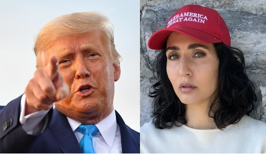 Noor bin Ladin (R) says Trump needs to be re-elected in November election. (FILE/AFP/Supplied)