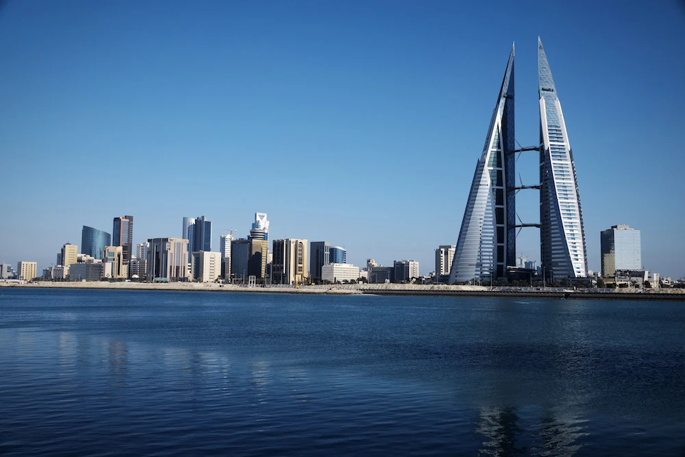 A general view shows the Bahraini capital, Manama. Bahrain began marketing the deal at around 4.5% for the sukuk and around 5.75% for the conventional bonds. (File/AFP)