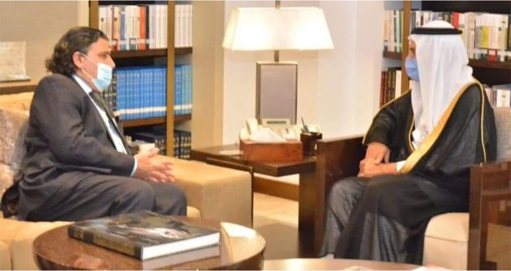 Pakistan Ambassador Raja Ali Ejaz meets Prince Turki Al-Faisal, chairman of the King Faisal Center for Research and Islamic Studies, in Riyadh. (Supplied)