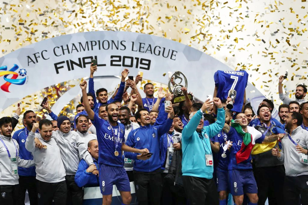 Al-Hilal after winning a record-equaling third Asian Champions League title in November last year in Saitama, Japan. (Files/AFP)