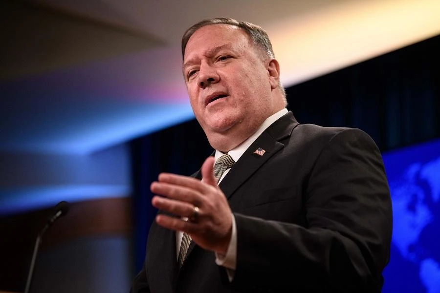 Pompeo will hold talks in Cyprus on Saturday after a trip to Doha. (File/AFP)
