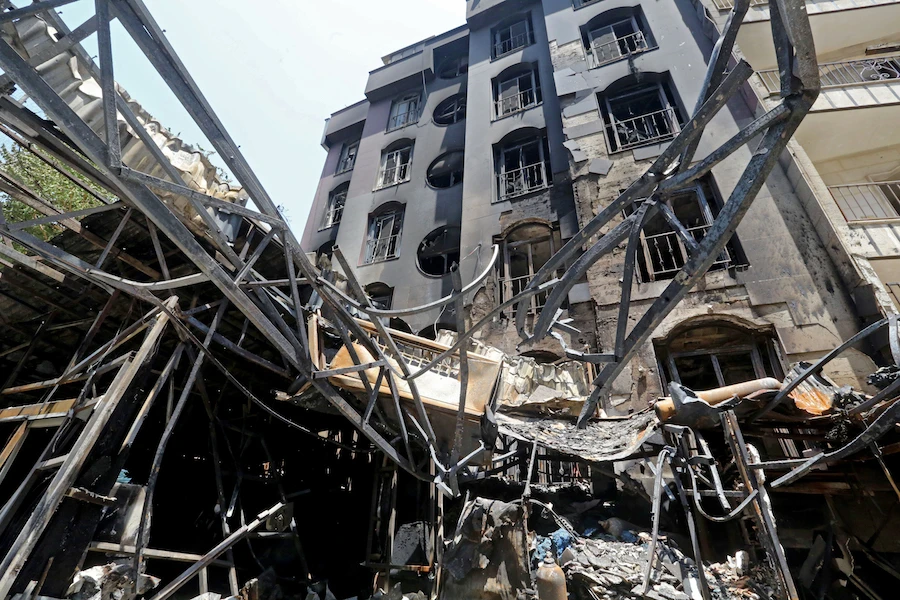 A huge explosion in a battery workshop southwest of Tehran on Friday killed one person and damaged dozens of cars and buildings. (File/AFP)