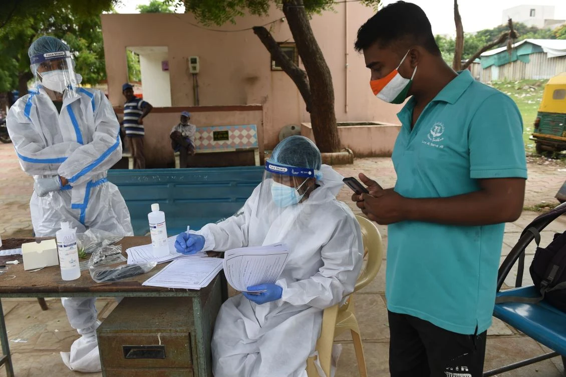 Experts say India’s limited and restrictive testing has masked the actual toll even as daily tests have been ramped up to more than 1 million. (AFP)