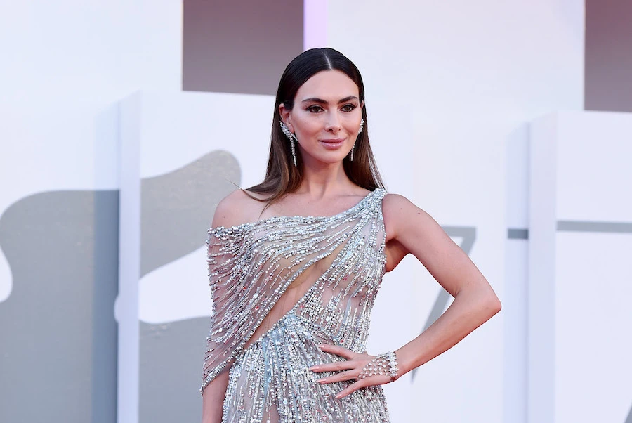 Stephanie Saliba walks the red carpet ahead of the movie 'Nomadland.' Getty