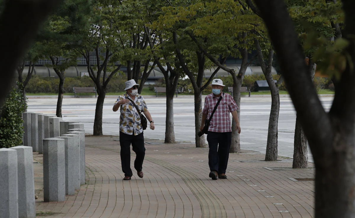 Infection numbers fell steadily to the low 100s after the South Korean government imposed unprecedented social distancing curbs in late August, but surged last week as small clusters emerged. (AP)