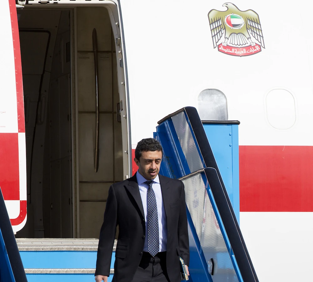 UAE foreign minister arrives in US for Israeli peace signing ceremony