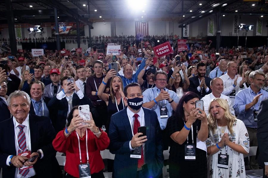 Trump holds campaign rally indoors despite coronavirus concerns