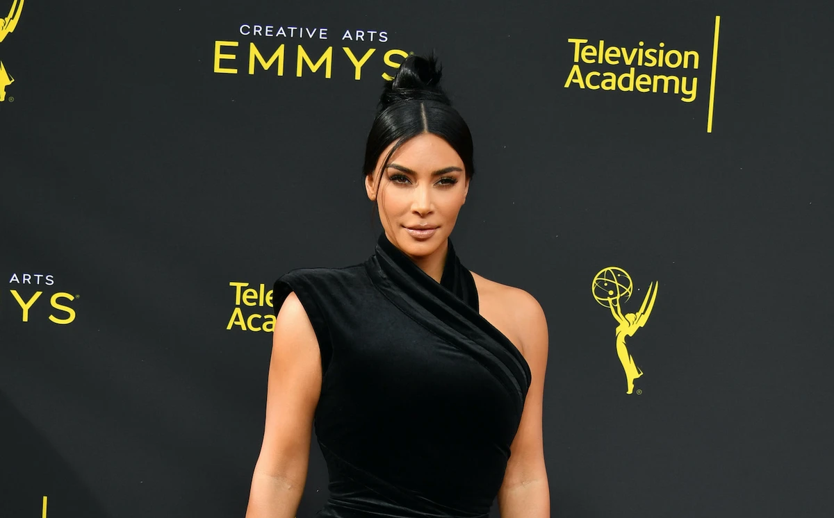 Social media users criticized Kim Kardashian’s new maternity collection for her shapewear label, Skims. (AFP)