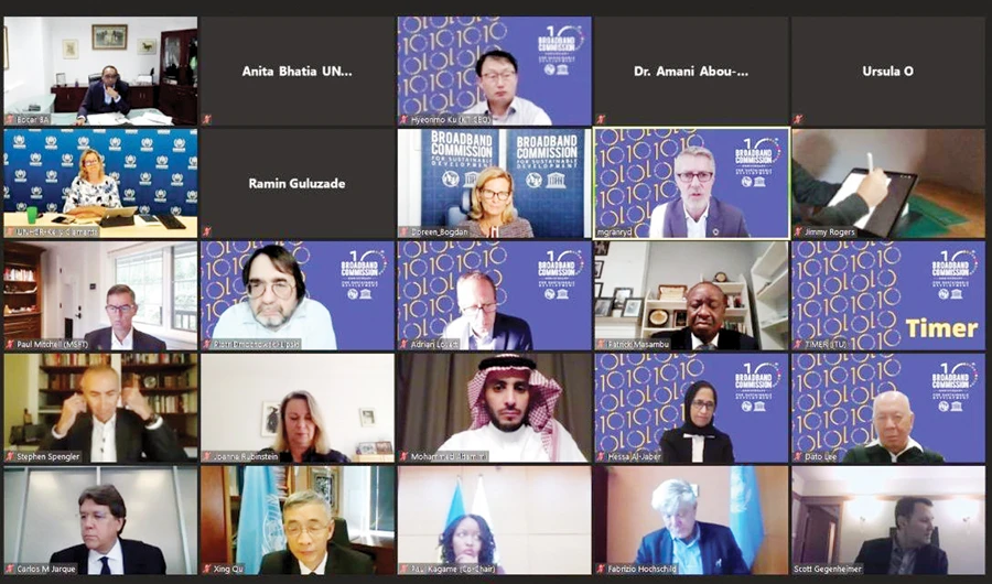 Global leaders discuss ways to bridge the digital gap and confront the coronavirus