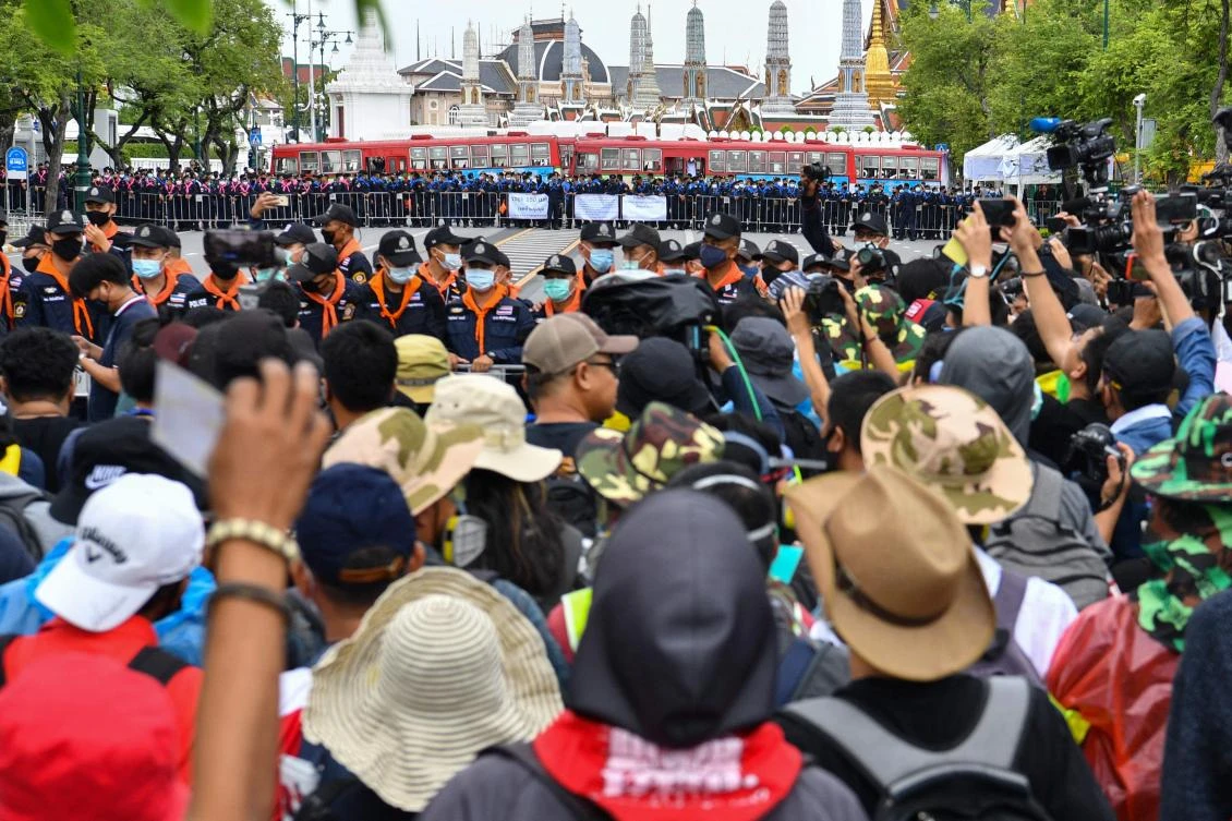 Government spokesman Anucha Burapachaisri said police would not use violence against protesters and it was up to the police to determine and prosecute any illegal speech. (AFP)