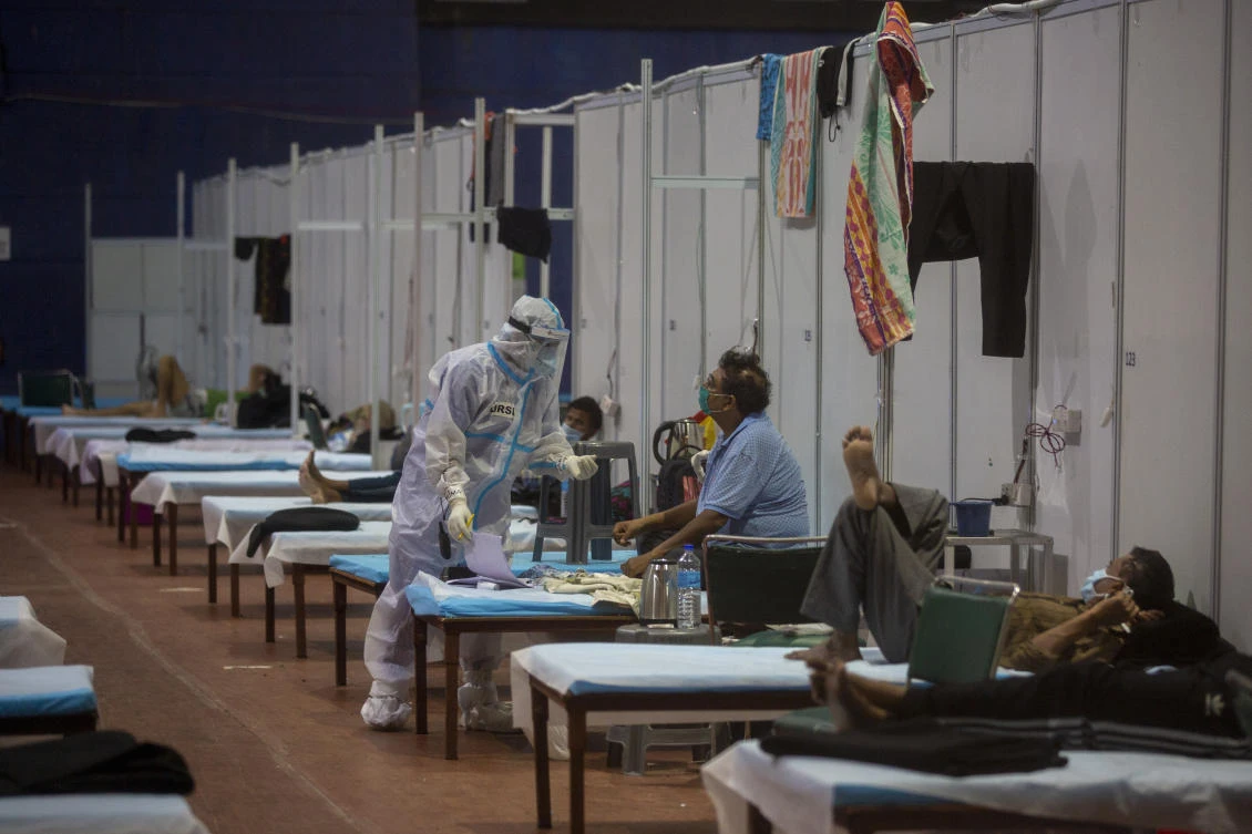 Indian Prime Minister Narendra Modi’s government has faced scathing criticism for its handling of the pandemic amid a contracting economy that left millions jobless. (AP)