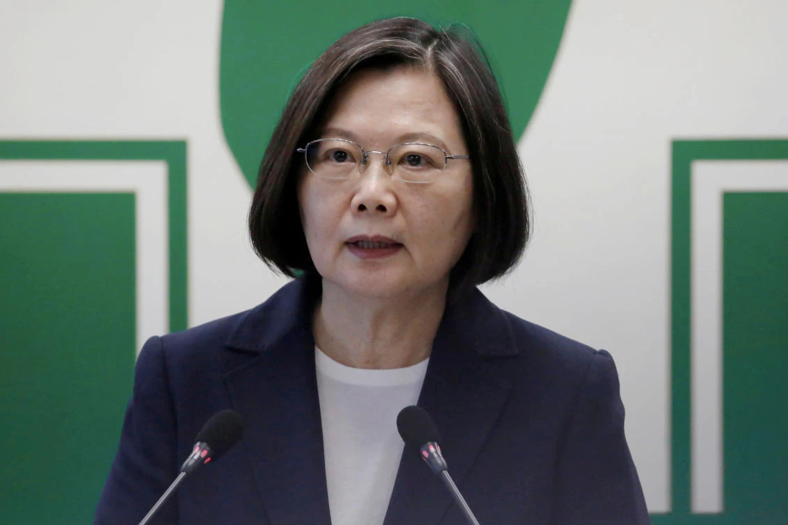 Taiwanese President Tsai Ing-wen said the military drills were ‘no help to China’s international image’. (Reuters)