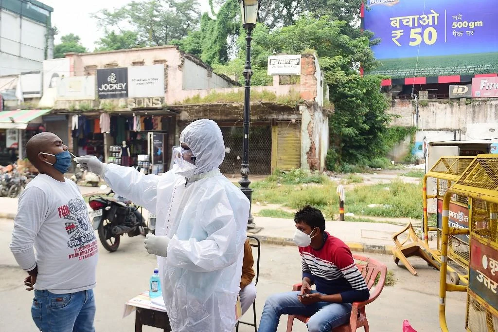 More than 60 percent of the active cases are concentrated in five of 28 Indian states. (AFP)
