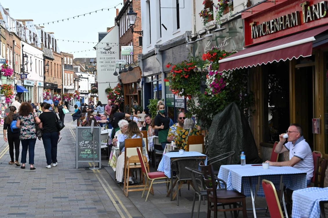 The UK has reported around 395,000 cases of COVID-19 as of Sept. 21. (File/AFP)