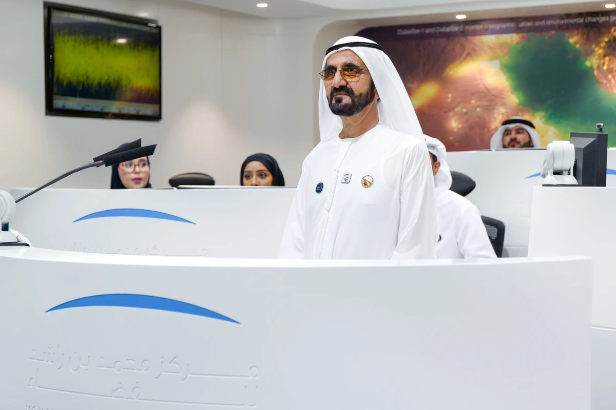 Sheikh Mohammed bin Rashid at MBRSC. (supplied)