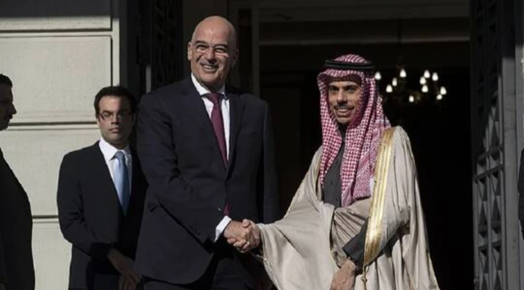 Saudi Arabia's foreign minister and Greek counterpart discuss bilateral ties