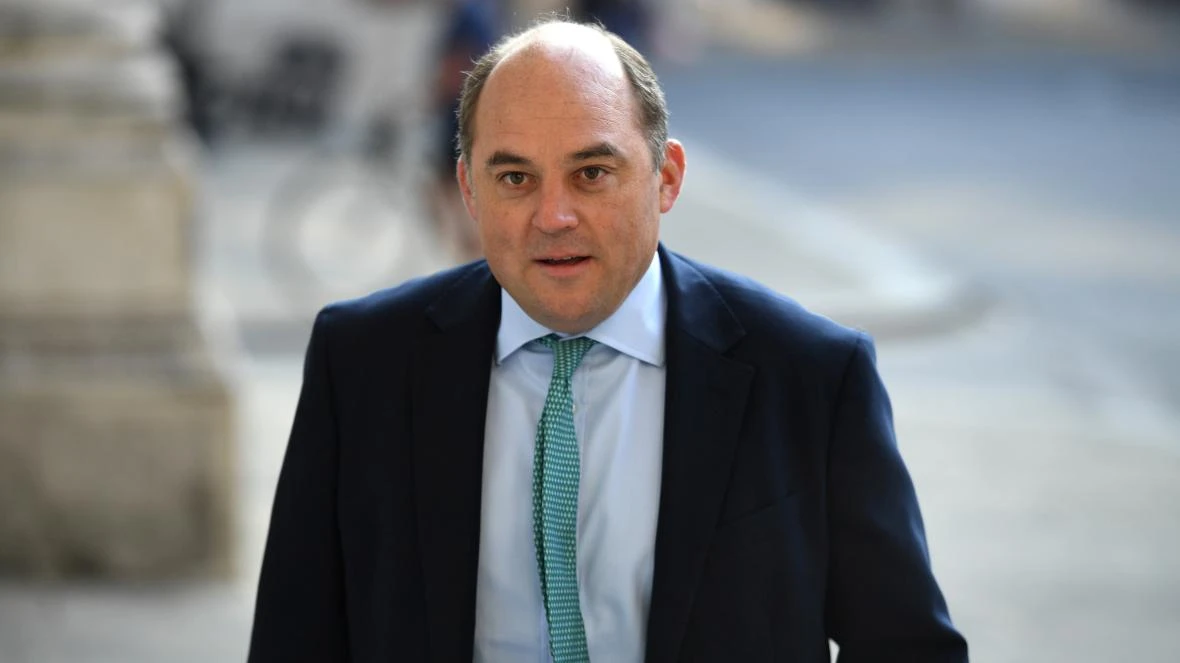 The British government has clarified comments made by Defense Secretary Ben Wallace who claimed that the UK had previously fought “illegal wars” under the Labour administration of 1997 to 2010. (Reuters/File Photo)