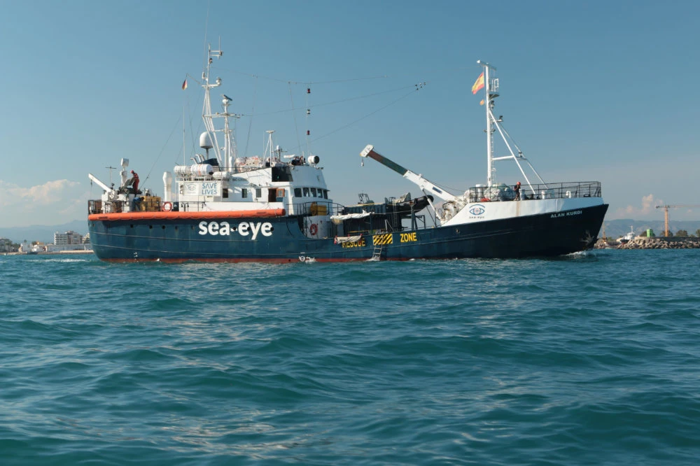 Sea-Eye ship with 125 rescued migrants docks in Sardinia