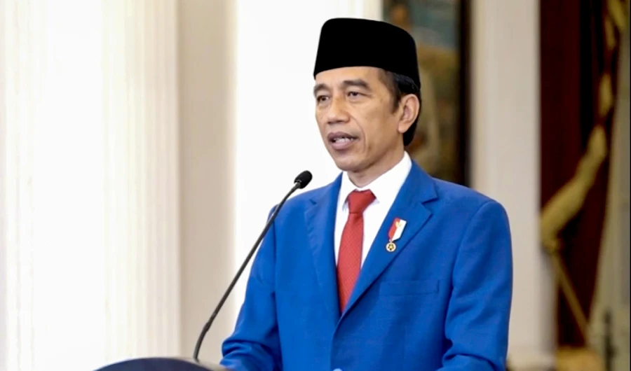 In this image made from UNTV video, Joko Widodo, President of Indonesia, speaks in a pre-recorded message which was played during the 75th session of the United Nations General Assembly, Tuesday, Sept. 22, 2020, at United Nations headquarters in New York. (AP)