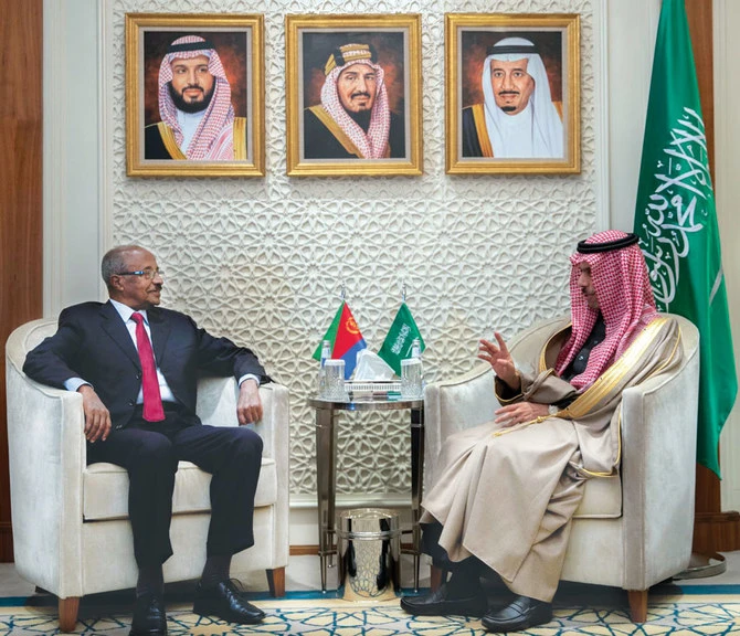 Saudi Arabia's FM and Eritrean counterpart Osman Saleh Mohammed discuss bilateral relations