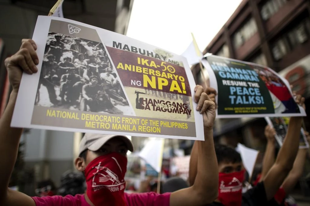 A Facebook group, which campaigns against recruitment of students and children by communist guerrillas, was taken down by the social media giant. (AFP file photo)