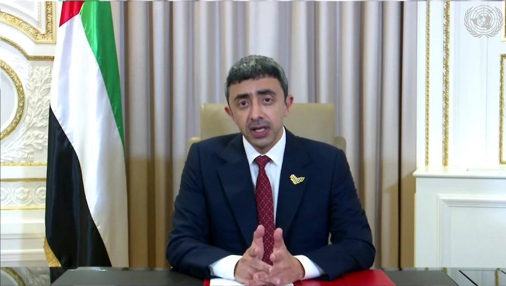 UAE foreign minister: Israel deal paves way for comprehensive Middle East peace