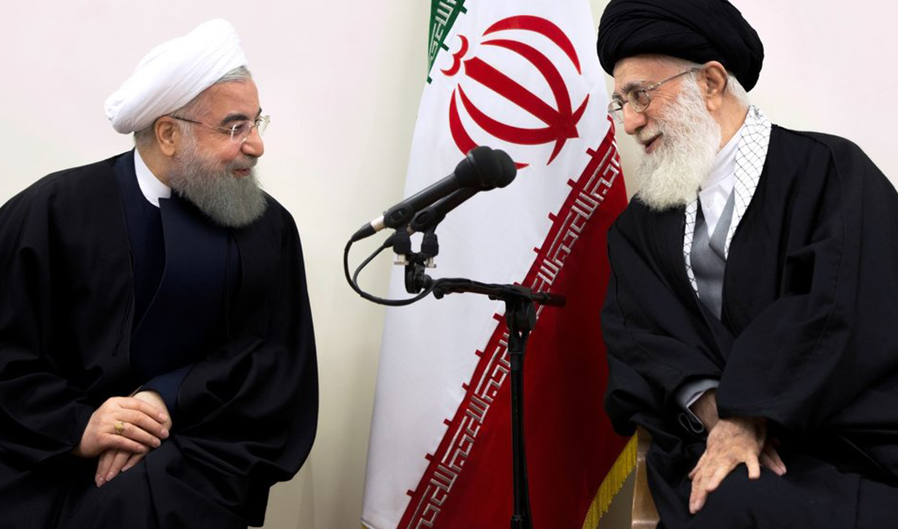 Iranian President Hassan Rouhani and Supreme Leader Ayatollah Ali Khamenei. (Reuters/File)