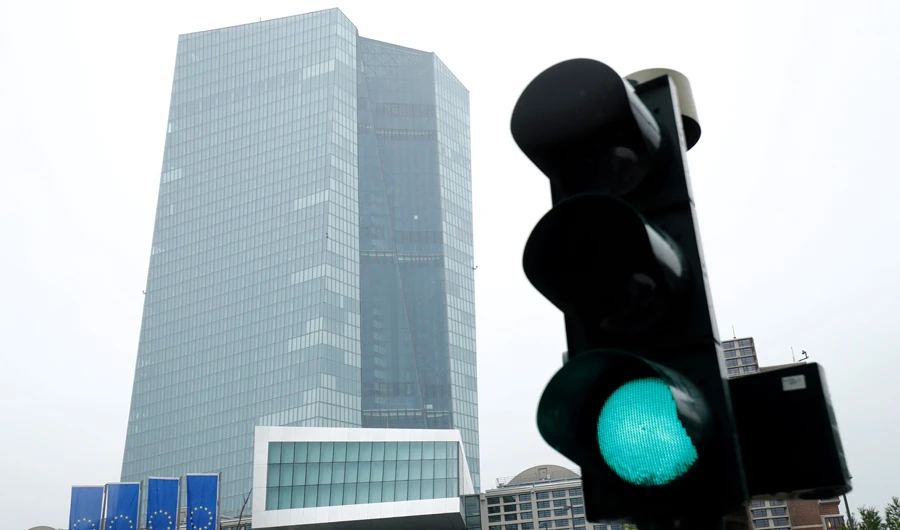 The headquarters of the European Central Bank (ECB) are pictured in Frankfurt, Germany, July 8, 2020. (REUTERS)