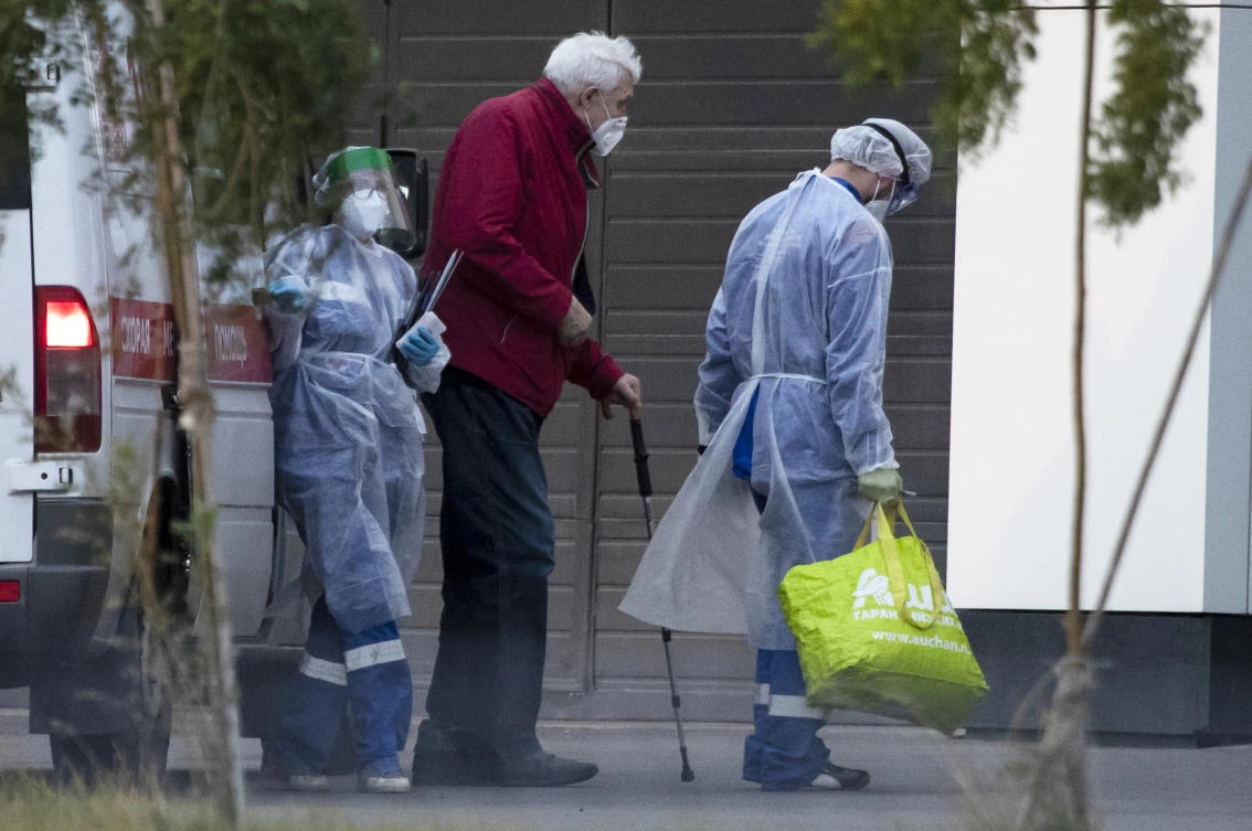 Moscow authorities have extended school holidays by a week amid a surge of new coronavirus cases. (AP)