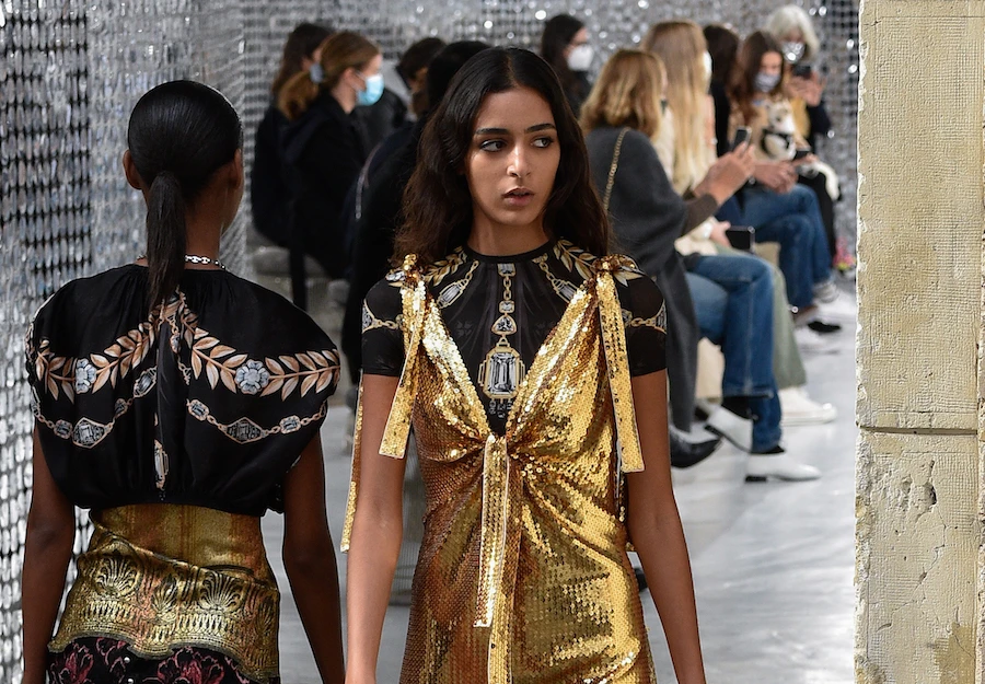 Nora Attal stuns on Paco Rabanne Spring 2021 runway