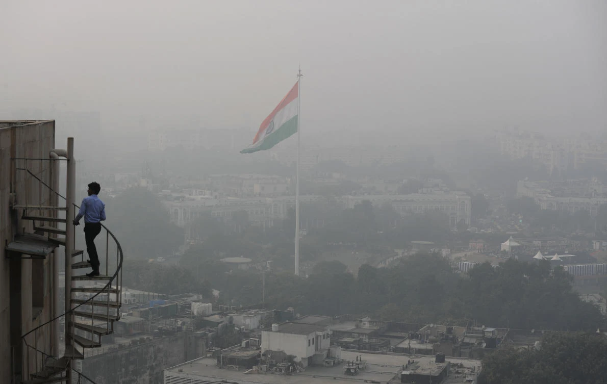 Authorities in New Delhi launched an anti-pollution campaign on Monday in an attempt to curb air pollution levels ahead of winter, when the capital is regularly covered in toxic haze, and warned that filthy air could make the coronavirus pandemic more dangerous. (File/AP)