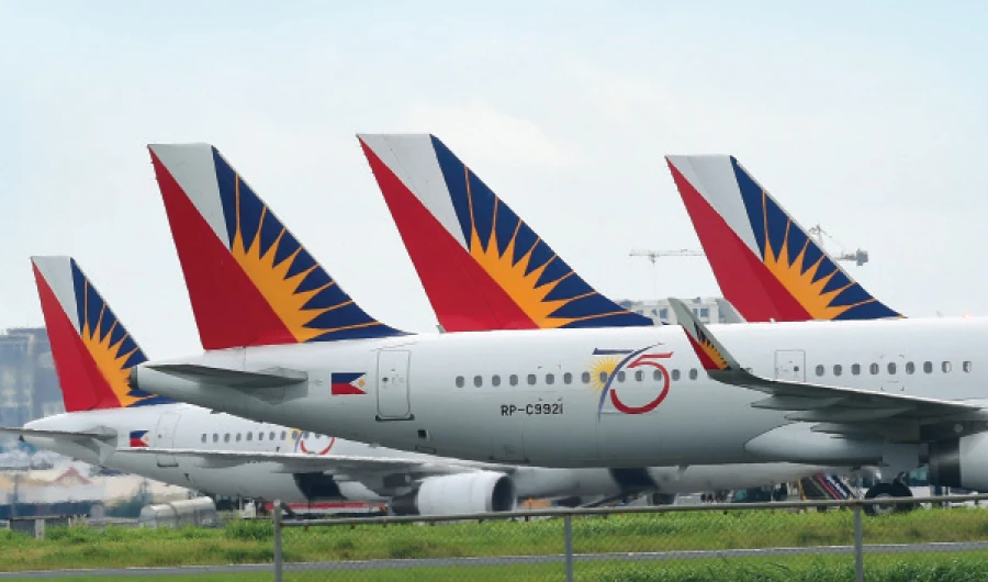 PAL is running less than 15 percent of its normal number of daily flights. (AFP)