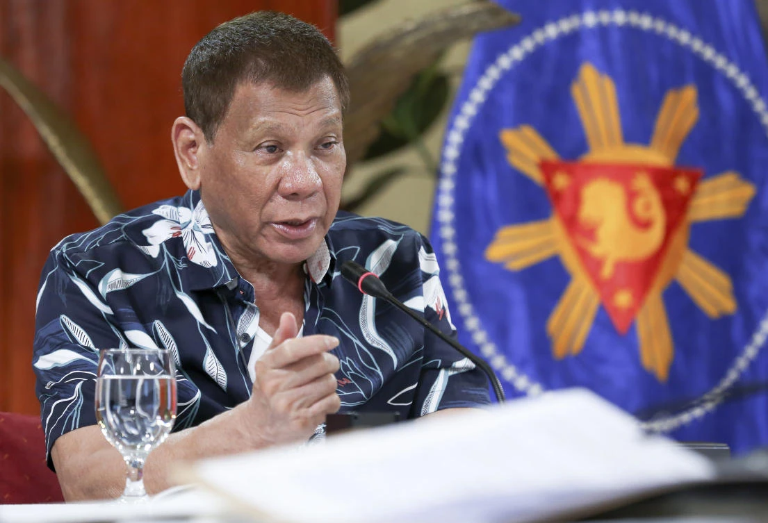 Philippine President Rodrigo Duterte said he once inquired into the brutal deaths in his drug crackdown. (Malacanang Presidential Photographers Division via AP)