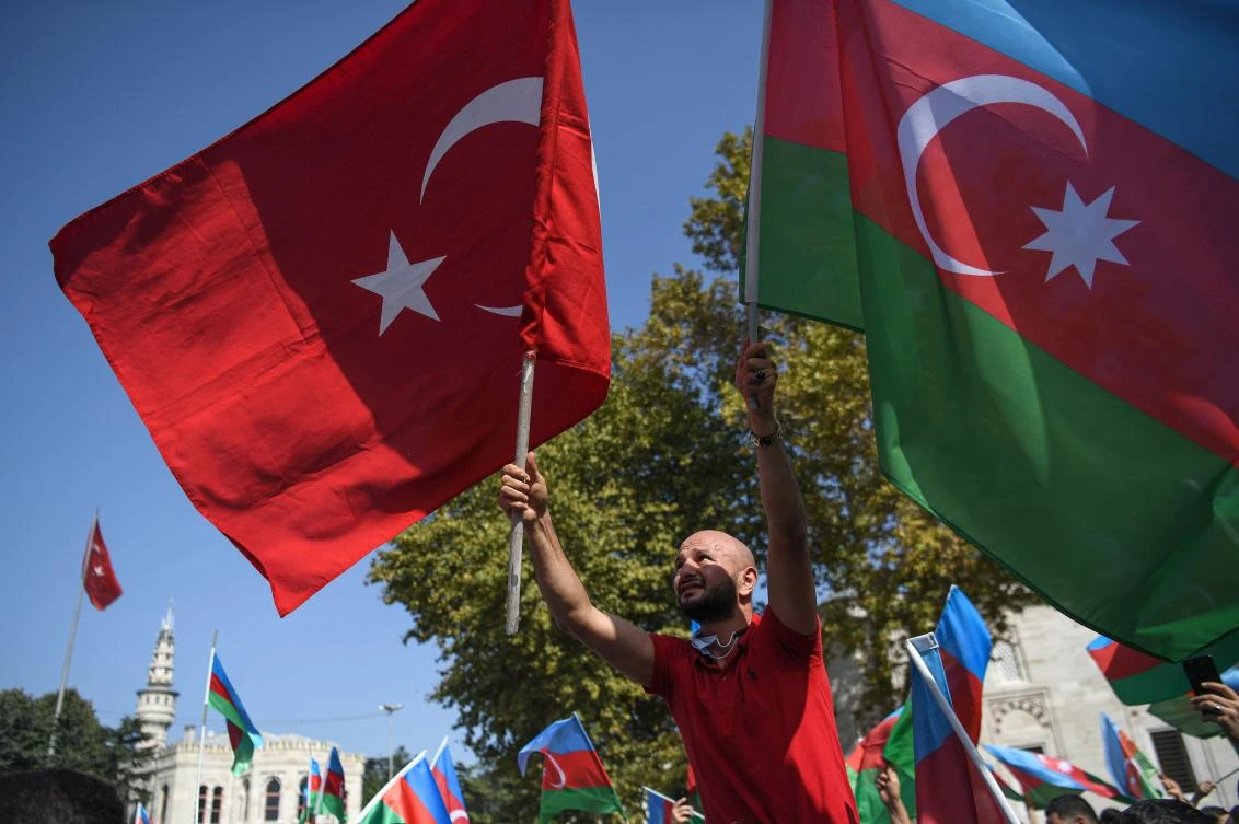 Turkey on October 4 condemned what it said were attacks on civilians by Armenian forces on the Azerbaijani city of Ganja in the conflict over disputed breakaway region Nagorno-Karabakh. (File/AFP)