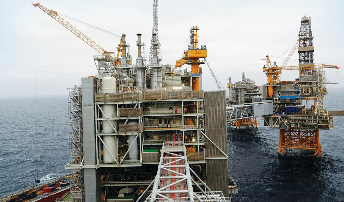 Equinor’s Johan Sverdrup North Sea oilfield platforms. Norway is Western Europe’s largest oil producer, and the world’s third biggest gas exporter. (Reuters)