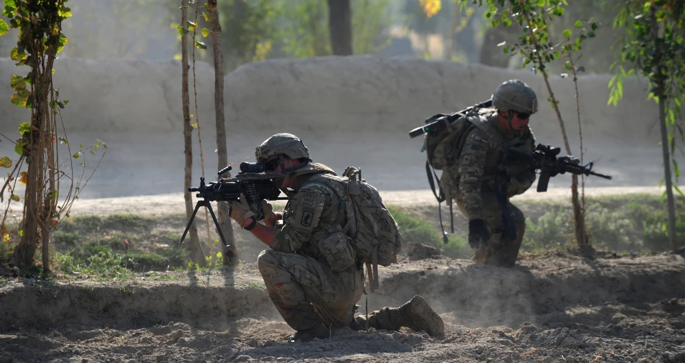 Trump said in a Twitter post that the remaining US service personnel stationed in Afghanistan should be “home by Christmas.” (AFP)
