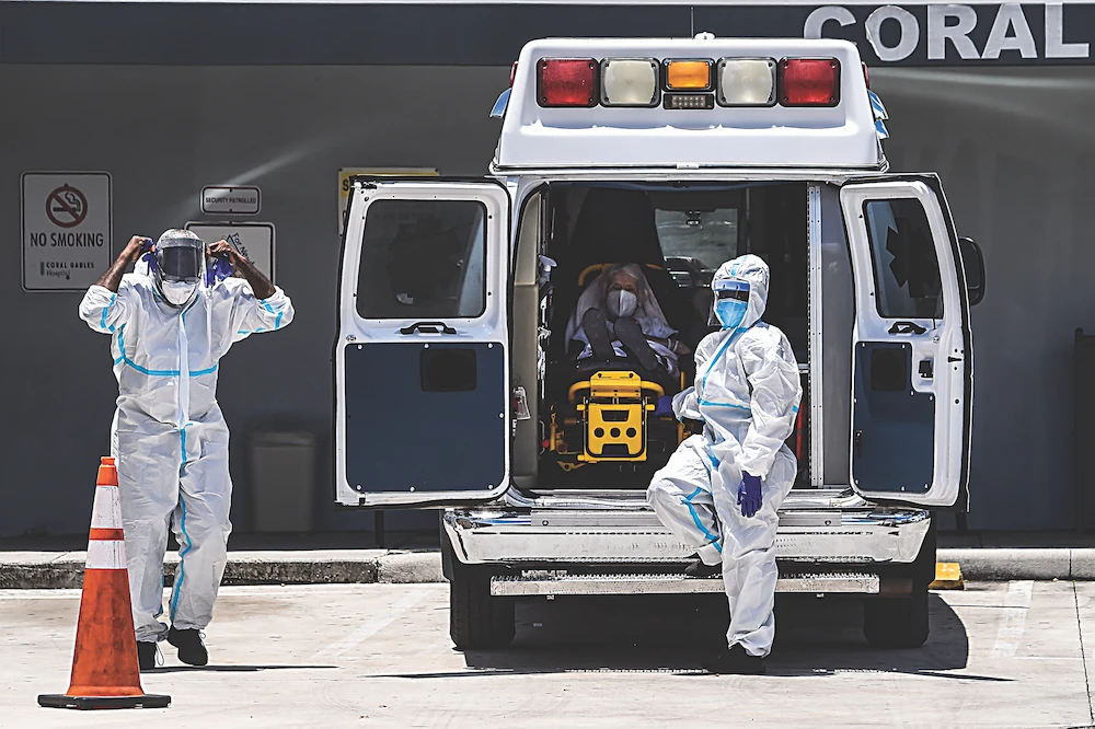 Anti-migrant rhetoric has been common in the US during the pandemic, but the country has tallied a total of 214,00 deaths from COVID-19, making it the hardest-hit nation in the world. (AFP/File Photo)